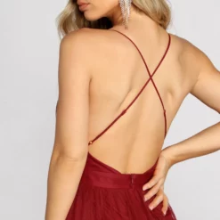 Windsor. Elisabeth Pleated Tulle Formal Dress -Deals Skirt Store 05002 4998 5