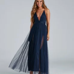 Windsor. Elisabeth Pleated Tulle Formal Dress -Deals Skirt Store 05002 5195 1