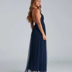 Windsor. Elisabeth Pleated Tulle Formal Dress -Deals Skirt Store 05002 5195 2