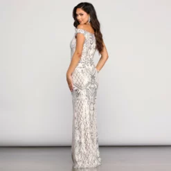 Windsor. Janessa Formal Off The Shoulder Dress 9 Windsor. Janessa Formal Off The Shoulder Dress -Deals Skirt Store 05002 5408 4