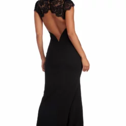 Windsor. Stephanie Open Back Lace Dress