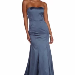 Windsor. Cheyenne Formal Strapless Satin Dress