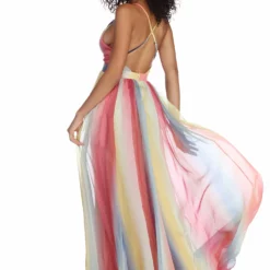 Windsor. Rosemary Formal Chiffon Rainbow Dress -Deals Skirt Store 05002 6262 3 9aca4abd c2c3 4ec0 87b9 94671e4ed639