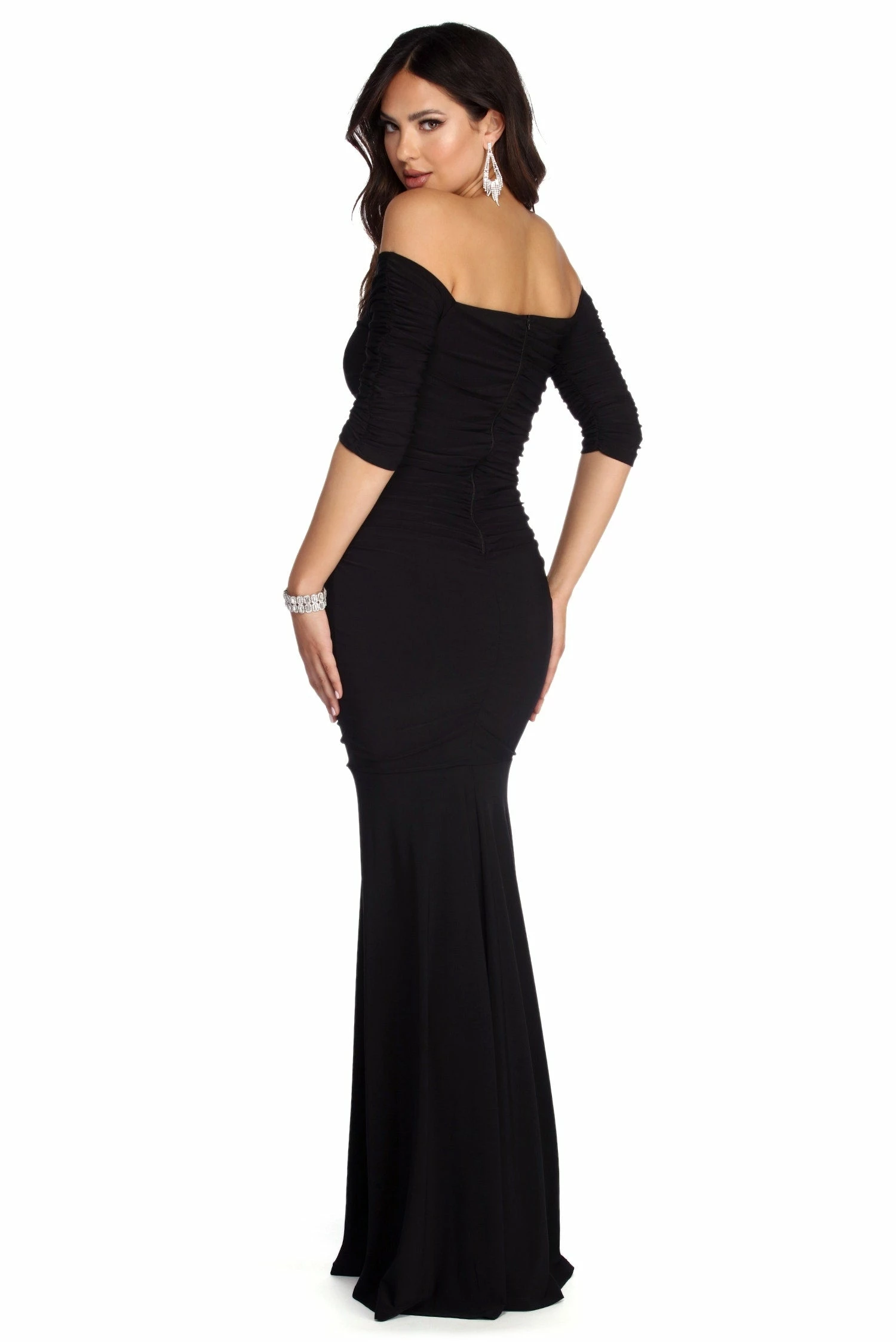 Windsor. Stella Formal Ruched Dress 5 Windsor. Stella Formal Ruched Dress - Image 3