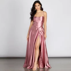 Windsor. Anne Formal Lattice Satin Dress -Deals Skirt Store 05002 6373 5