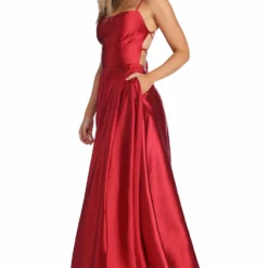 Windsor. Anne Formal Lattice Satin Dress -Deals Skirt Store 05002 6382 1