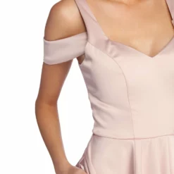 Windsor. Roselyn Satin Sweetheart High-Low Dress -Deals Skirt Store 05002 6407 5