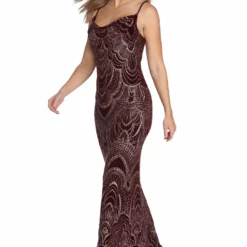 Windsor. Jessa Formal Bohemian Glitter Dress