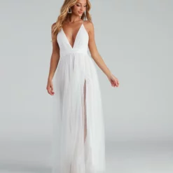 Windsor. Elisabeth Pleated Tulle Formal Dress -Deals Skirt Store 05002 6505 2