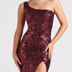 Windsor. Eris Formal Sequin Scroll Dress 17 Windsor. Eris Formal Sequin Scroll Dress -Deals Skirt Store 05002 6829 4