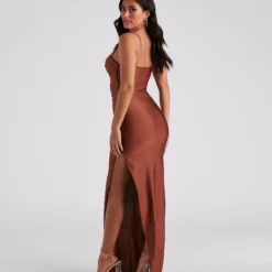 Windsor. Ella Cowl Neck Satin Dress 35 Windsor. Ella Cowl Neck Satin Dress -Deals Skirt Store 05002 6878 2