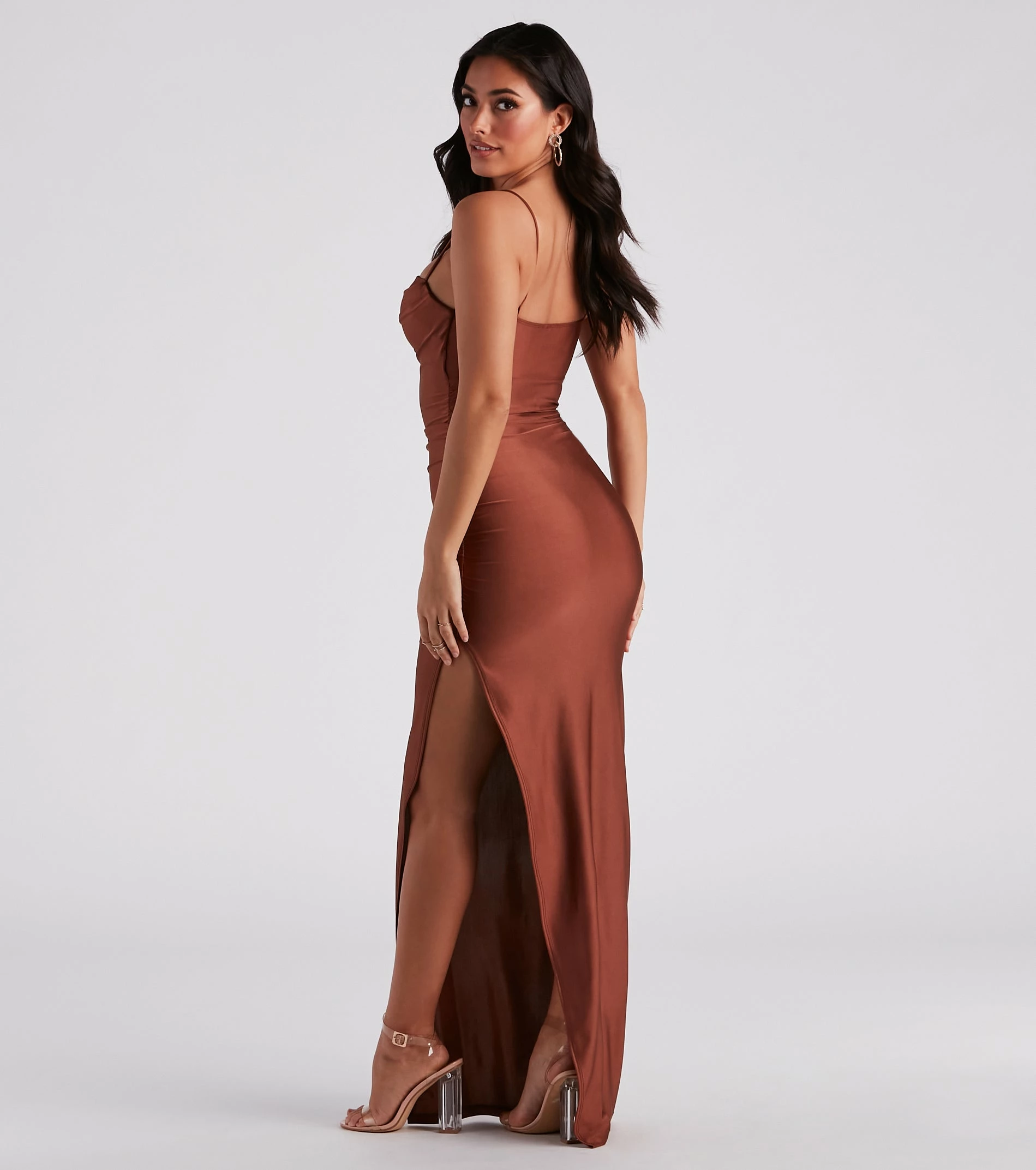 Windsor. Ella Cowl Neck Satin Dress 16 Windsor. Ella Cowl Neck Satin Dress - Image 14