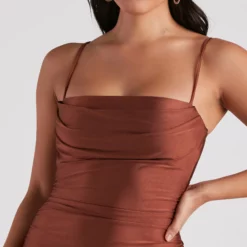 Windsor. Ella Cowl Neck Satin Dress 37 Windsor. Ella Cowl Neck Satin Dress -Deals Skirt Store 05002 6878 4