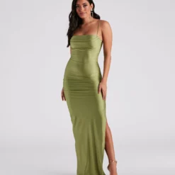 Windsor. Ella Cowl Neck Satin Dress 38 Windsor. Ella Cowl Neck Satin Dress -Deals Skirt Store 05002 6879 1 3bb1640a b833 4911 9640 f215df53f2f2