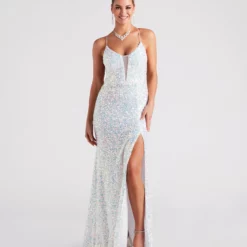 Front Page 55 Windsor. Adeline Formal Sequin Strappy Mermaid Dress