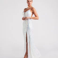 Windsor. Adeline Formal Sequin Strappy Mermaid Dress -Deals Skirt Store 05002 6887 3