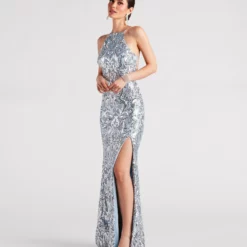 Windsor. Lexi Formal Sequin Rhinestone A-Line Dress -Deals Skirt Store 05002 6889 3