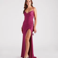 Windsor. Maribelle Formal V-Neck Mermaid Dress