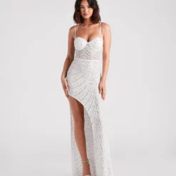 Windsor. Kaylie Iridescent Rhinestone Sheer Mesh Formal Dress -Deals Skirt Store 05002 6984 1 8099b357 4f7a 4742 99b3 19fdc887d914