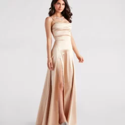 Windsor. Marissa Formal Satin Cowl Neck Dress -Deals Skirt Store 05002 7006 3 964c6b99 1eaa 41c4 bc3e b9ad2a51defb