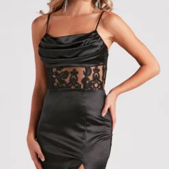 Windsor. Everly Formal Satin Lace Mermaid Dress -Deals Skirt Store 05002 7024 4 c692af7c 576f 43c4 bdb1 533e87685d4b