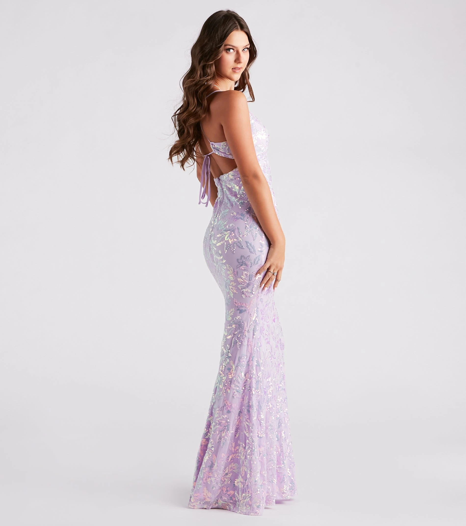 Windsor. Marleigh Formal Sequin Scroll Dress 16 Windsor. Marleigh Formal Sequin Scroll Dress - Image 14