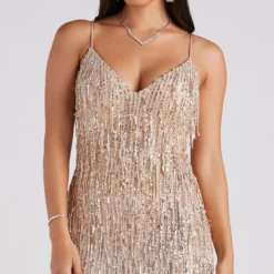 Windsor. Rebekah Formal Sequin Fringe Mermaid Dress 13 Windsor. Rebekah Formal Sequin Fringe Mermaid Dress -Deals Skirt Store 05002 7079 4