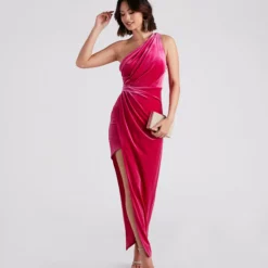 Windsor. Connie Formal Velvet One-Shoulder Dress -Deals Skirt Store 05002 7128 3 097eae1e 6920 4ca4 9e62 6ea3acb0f1f8