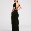 Windsor. Claudia Formal Velvet Slit Mermaid Dress