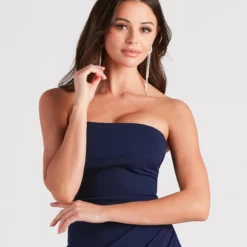 Windsor. Whittney Strapless High Slit Formal Dress -Deals Skirt Store 05002 7396 4 735548bd 6658 4d6a 845b cae883a1b994