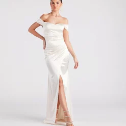 Windsor. Valencia Formal Off-The-Shoulder Wrap Dress -Deals Skirt Store 05002 7492 1