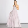 Windsor. Briella Lace High Neck Tulle Ball Gown