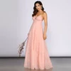 Windsor. Aleta Deep V Tulle Ball Gown -Deals Skirt Store 05004 0075 1