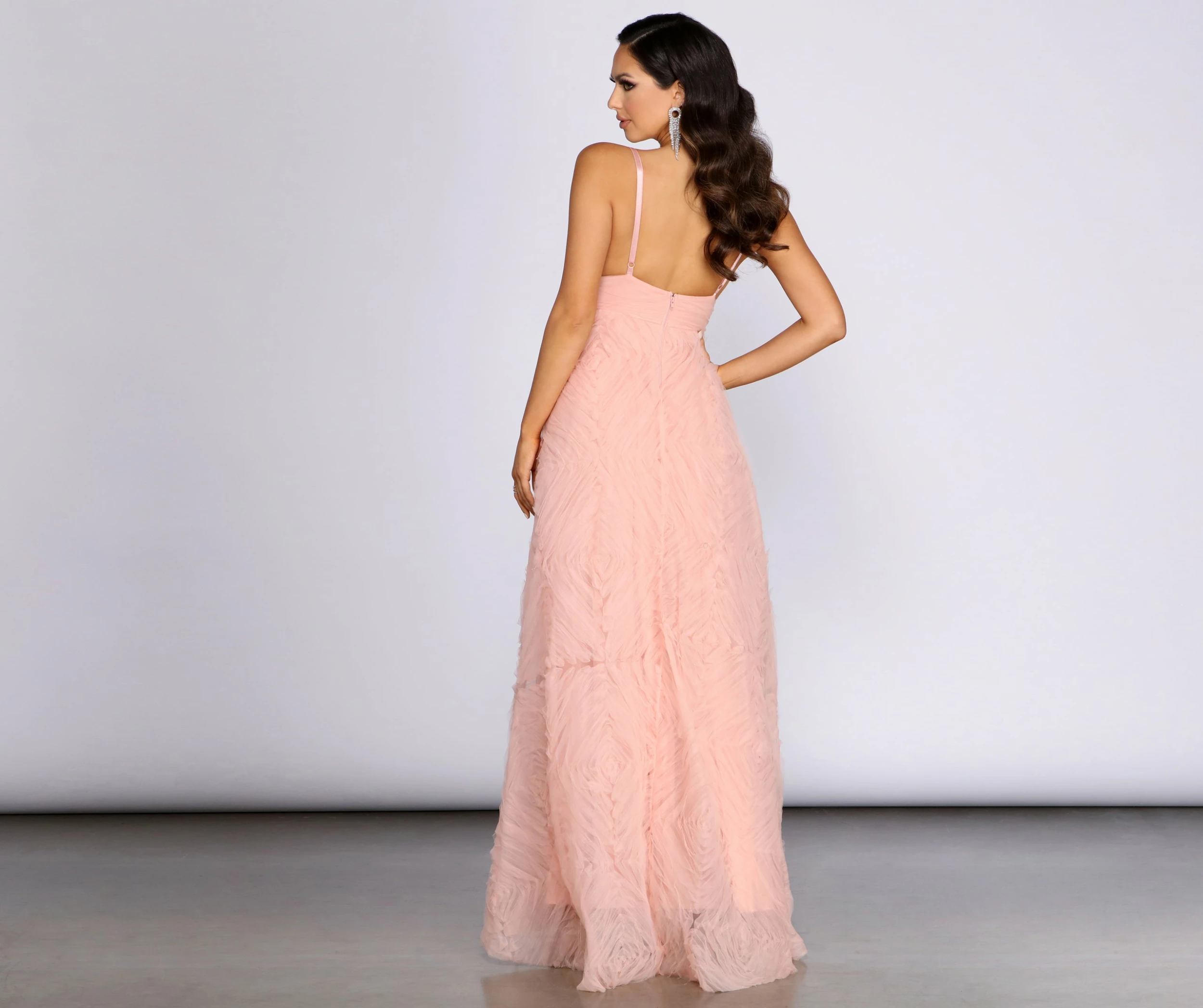 Windsor. Aleta Deep V Tulle Ball Gown 4 Windsor. Aleta Deep V Tulle Ball Gown - Image 2