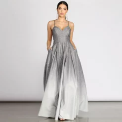 Windsor. Gemma Shine Ombre Tulle Gown
