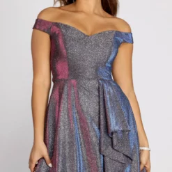 Windsor. Giannina Off Shoulder Glitter Shine Ball Gown 9 Windsor. Giannina Off Shoulder Glitter Shine Ball Gown -Deals Skirt Store 05004 0108 4