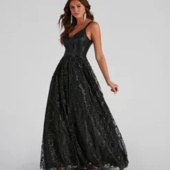 Windsor. Sutton Sequin And Glitter Ball Gown -Deals Skirt Store 05004 0131 3 5b008781 d079 4e99 b8bc 1cfc78da93a2