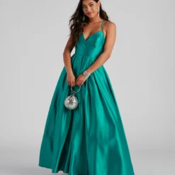 Windsor. Molly Satin Lace Up Ball Gown