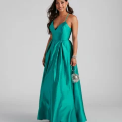 Windsor. Molly Satin Lace Up Ball Gown -Deals Skirt Store 05004 0151 3