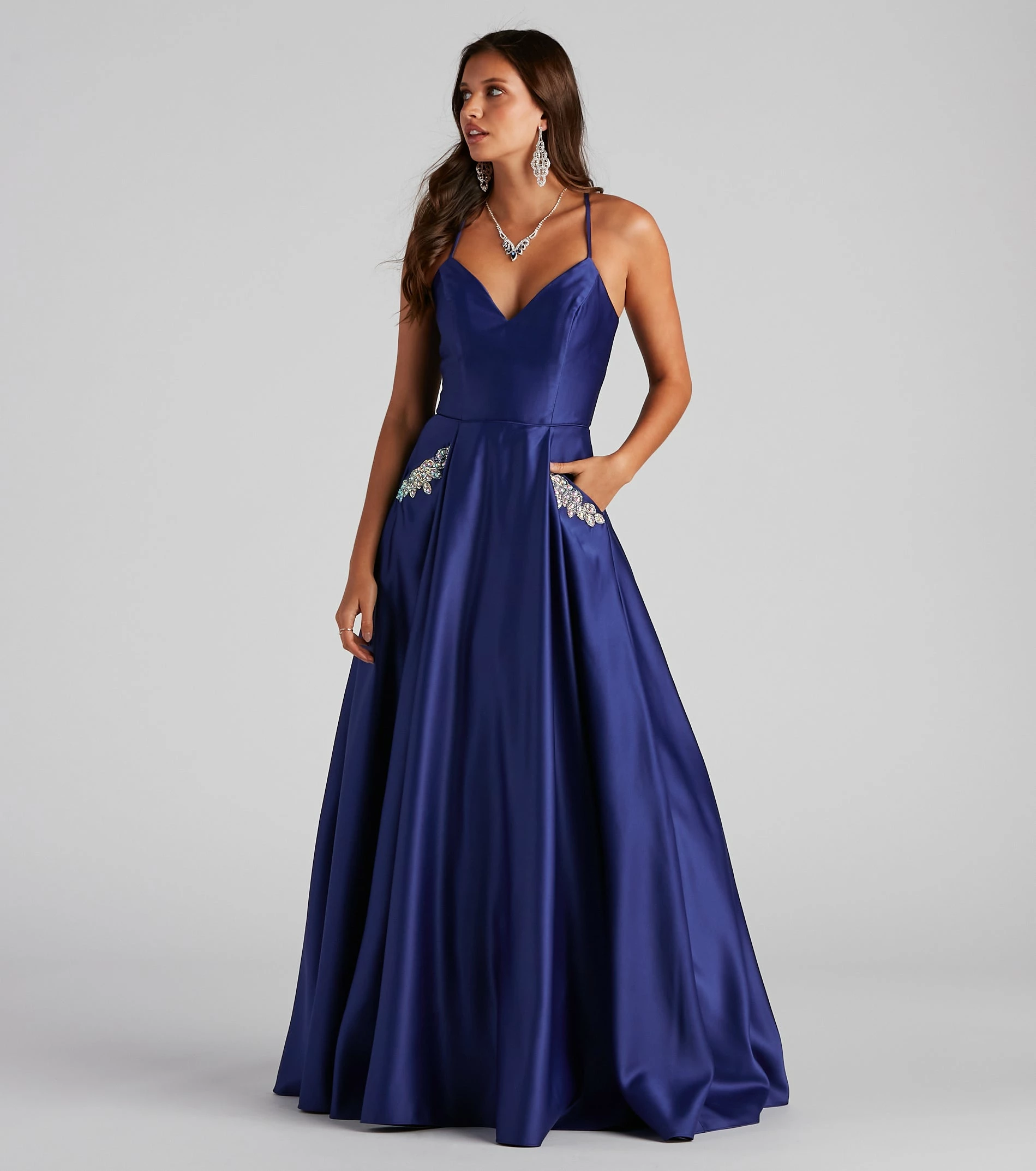Windsor. Rita Woven Satin Embellished Ball Gown 3 Windsor. Rita Woven Satin Embellished Ball Gown