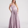 Windsor. Alaya Woven Glitter A-Line Ball Gown