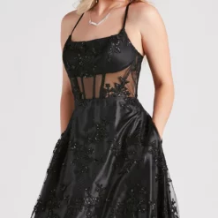 Windsor. Monica Sequin Embroidered Lace Ball Gown -Deals Skirt Store 05004 0175 4