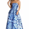 Windsor. Ari Bohemian Floral Satin Ball Gown