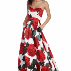 Windsor. Alayah Floral Satin Ball Gown -Deals Skirt Store 05004 0516 2 26face86 1a9a 4856 8a23 3375fd3a74d8