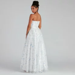 Windsor. Mel Formal Glitter Corset Ball Gown -Deals Skirt Store 05005 0068 2