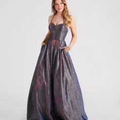 Windsor. Robyn Metallic A-Line Ball Gown