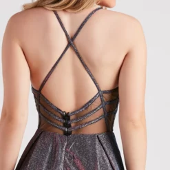 Windsor. Robyn Metallic A-Line Ball Gown -Deals Skirt Store 05005 0085 4