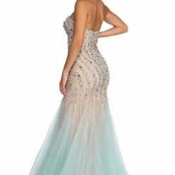Windsor. Kari Strapless Beaded Tulle Dress 9 Windsor. Kari Strapless Beaded Tulle Dress -Deals Skirt Store 05005 0432 3