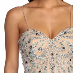 Windsor. Kari Strapless Beaded Tulle Dress 10 Windsor. Kari Strapless Beaded Tulle Dress -Deals Skirt Store 05005 0432 4