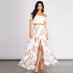 Windsor. Isadora Lace Two Piece Chiffon Floral Dress -Deals Skirt Store 05006 0326 4 8d8133b4 c6d2 4d77 a4f3 1f6058150170